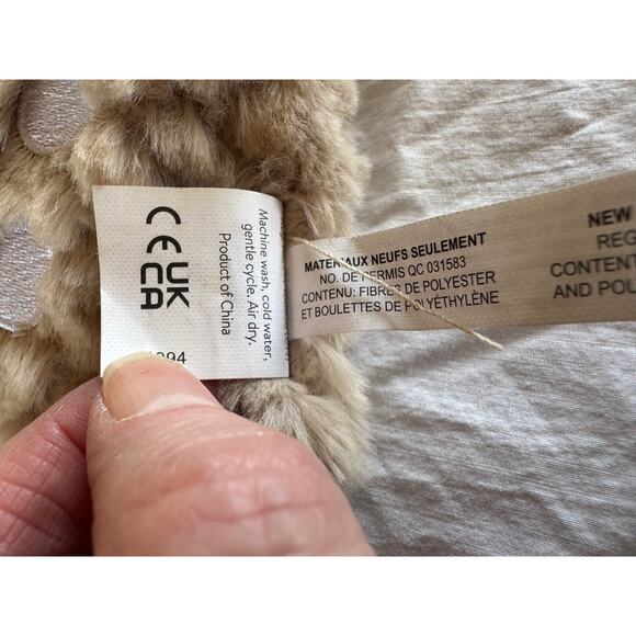 Mary Meyer Baby Deer Fawn Security Blanket Beanbag Stuffed Plush Lovey 12" - Picture 3 of 8